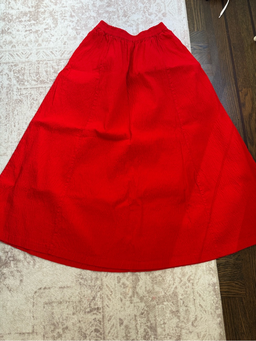 a new day Red A-Line Skirt with Elastic Waist